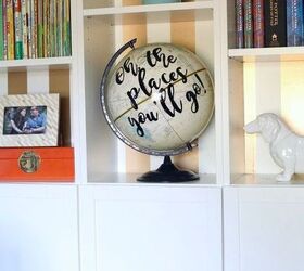 upcycled globe, crafts, how to, painting