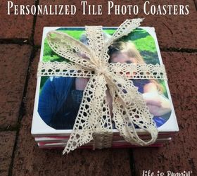 easy personalized tile photo coasters you will love, crafts, decoupage, gardening, how to, tiling