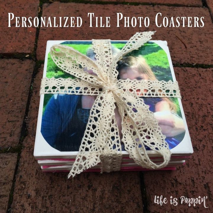easy personalized tile photo coasters you will love, crafts, decoupage, gardening, how to, tiling