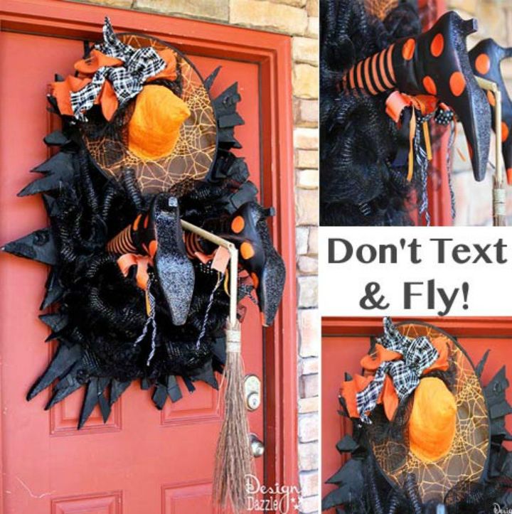 faa seus vizinhos rirem com essas 16 ideias hilrias de halloween, N o escreva e voe Vencedor do concurso SLC Home Garden Show Door