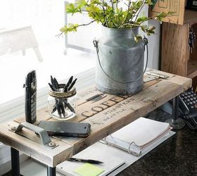 s say goodbye to countertop clutter with these 10 stylish stacking ideas, countertops, organizing, Use a 2X4 to add another shelf