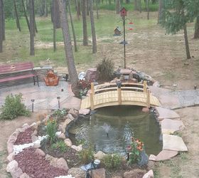 backyard upgrade, gardening, landscape, outdoor furniture, ponds water features, woodworking projects, Finished