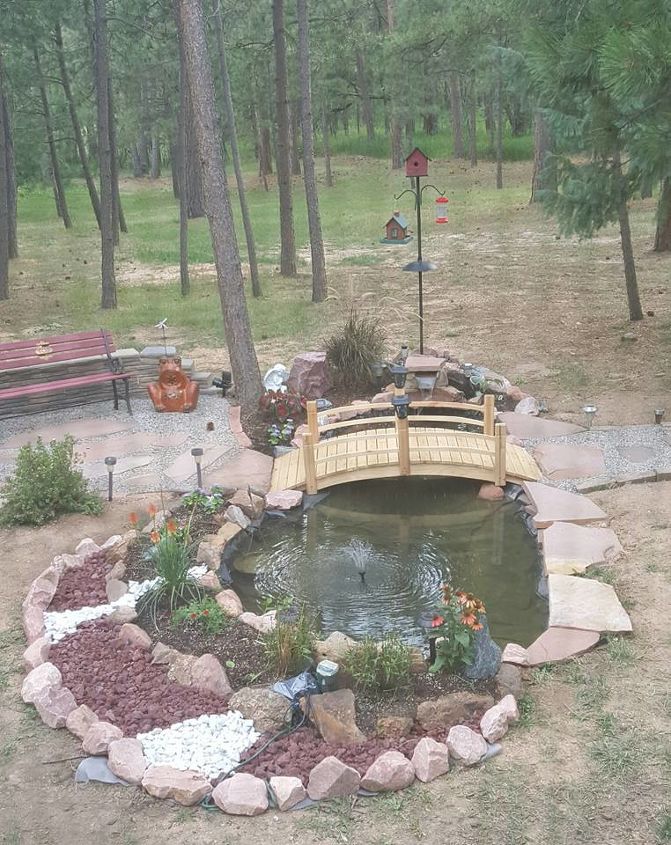 backyard upgrade, gardening, landscape, outdoor furniture, ponds water features, woodworking projects, Finished