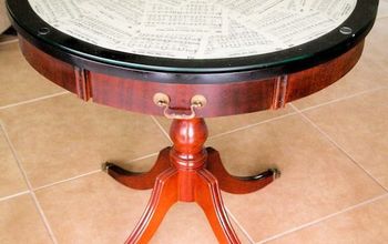 Restore a Mahogany Leather Top Table With Sheet Music