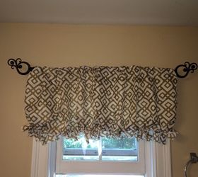 $2.00 Dollar Store No Sew Pillow Case Valence.