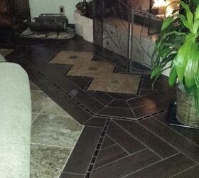 dyi herringbone tile floor, flooring, tile flooring