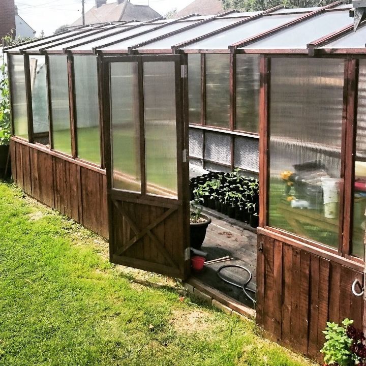 1 2 recycled greenhouse build