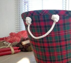 repurposed lamp shade gift basket, christmas decorations, repurposing upcycling, seasonal holiday decor