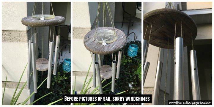 how to refurbish wind chimes, how to, My sad sorry old wind chimes