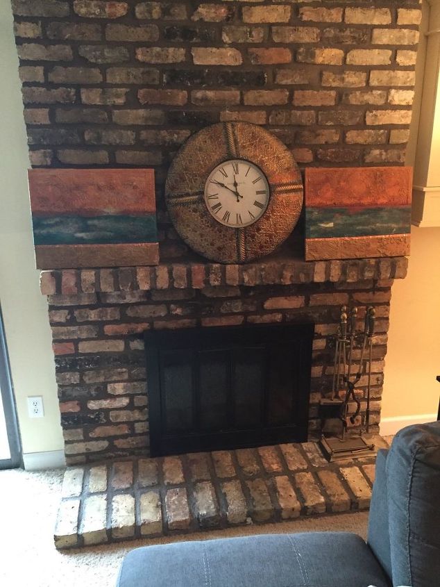 q fireplace mantle, fireplace makeovers, fireplaces mantels, Front image to see why I prefer Black