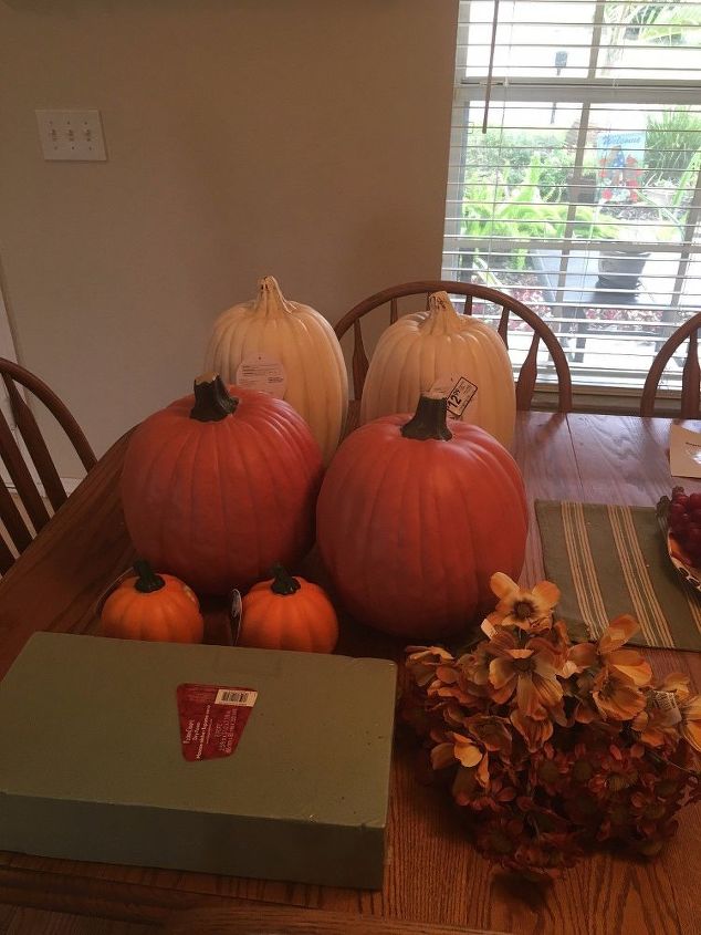 elegant diy fall pumpkin topiary, crafts, seasonal holiday decor, Pumpkin topiary supplies