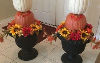 Elegant DIY Fall Pumpkin Topiary