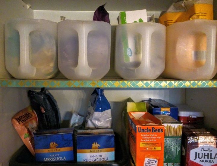 storage containers from plastic canisters , organizing, repurpose household items, storage ideas