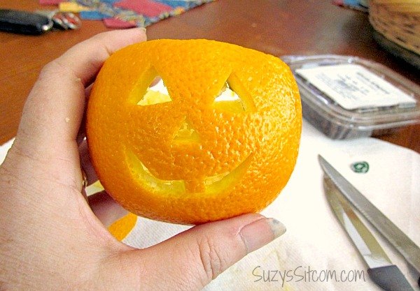 easy scented jack o lantern tea lights, crafts, halloween decorations, home decor, seasonal holiday decor