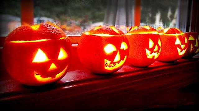 easy scented jack o lantern tea lights, crafts, halloween decorations, home decor, seasonal holiday decor