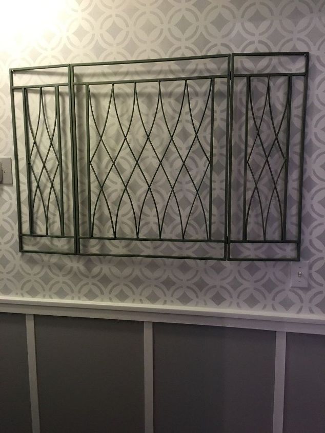 stenciled hallway finally finished, wall decor