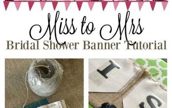 DIY Miss to Mrs Banner for Bridal Shower Decoration
