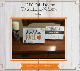 Decoración otoñal de estilo rural DIY