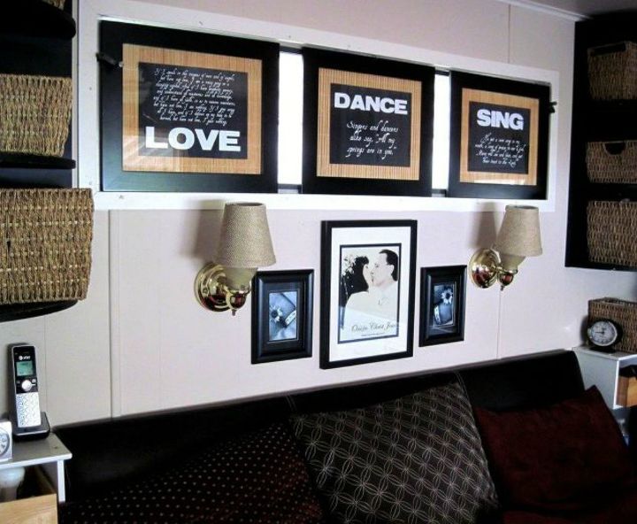 s if the space above your headboard is blank here s what you re missing, The perfect spot for your wedding pictures
