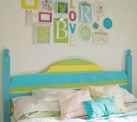 s if the space above your headboard is blank here s what you re missing, A colorful collage of words and pictures