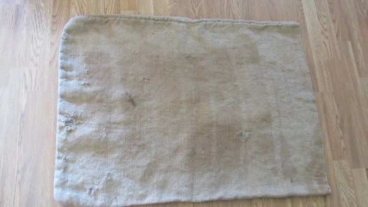 q what do i do to stop burlap from fraying , crafts