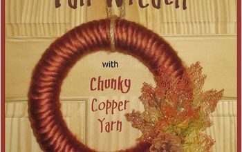 Guirnalda de otoño con hilo de cobre grueso