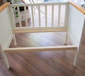 turn a crib baby cot into a bench, bedroom ideas, repurposing upcycling