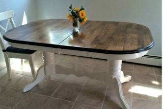 farmhouse table diy, kitchen design, painted furniture, rustic furniture