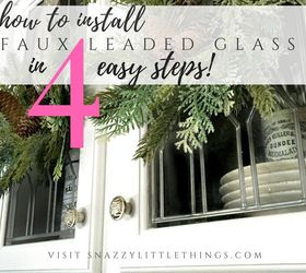 how to diy faux leaded glass, doors, how to, kitchen cabinets, painting, woodworking projects