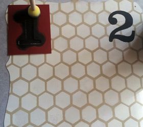 honey bee house number, home decor