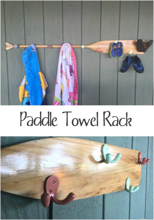 paddle towel rack, decks, home decor, tools