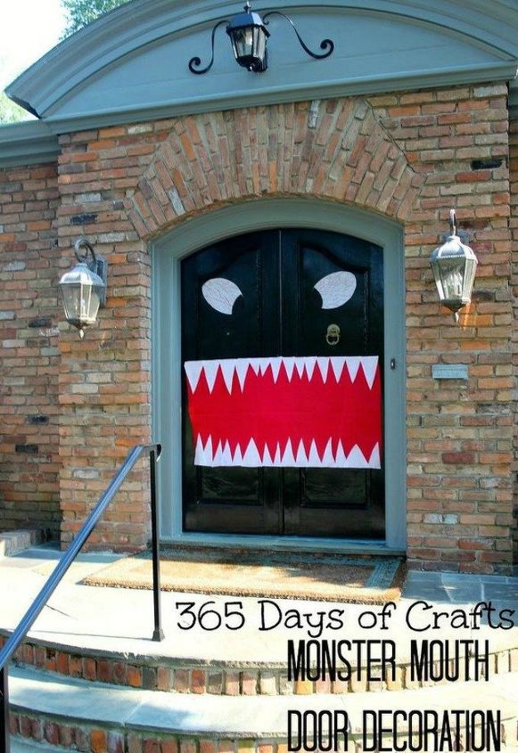 s make your neighbors giggle with these 10 hilarious halloween ideas, halloween decorations, seasonal holiday decor, Turn your home into a monster house
