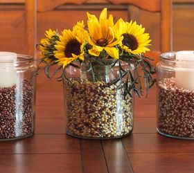 easy fall decorating with apothecary jars, crafts, gardening, home decor, mason jars