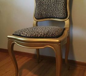 s 12 ways to revamp your dining room chairs before the holidays, Transform your wicker seats with animal print