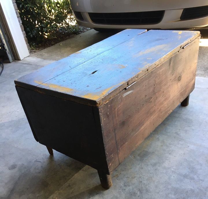  dressed trunk , reupholstoring, reupholster, As purchased