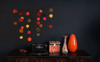  Decoração de outono com pompons