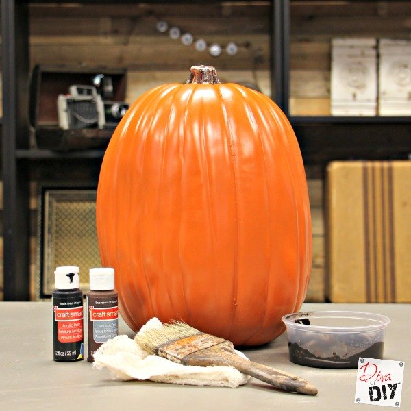 how to make a fake pumpkin look realistic, crafts, how to, seasonal holiday decor