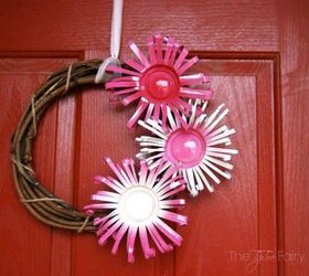 s these cut up soda can decor ideas are perfect for your home, home decor, Cut them into wreath flowers