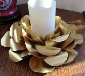 s these cut up soda can decor ideas are perfect for your home, home decor, Turn them into stunning candle holders