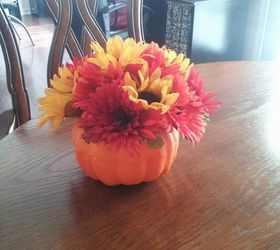 dollar tree pumpkin bouquet, crafts, gardening, seasonal holiday decor