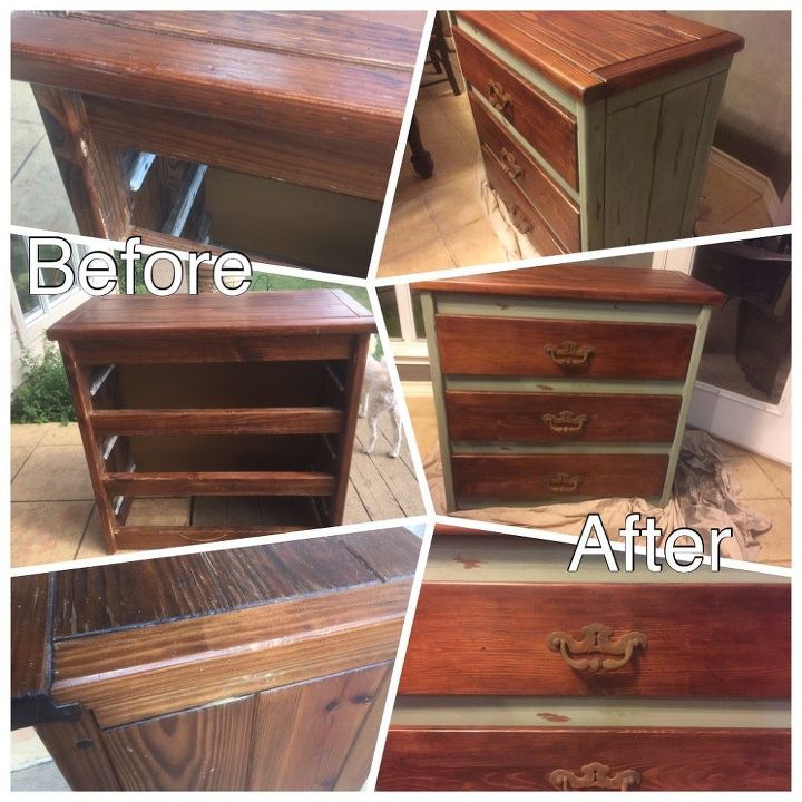 abused chest of drawers goes from boyhood beaten to rustic gorgeous , painted furniture