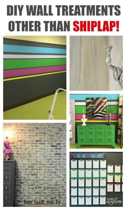 diy wall treatments other than shiplap, painting, wall decor