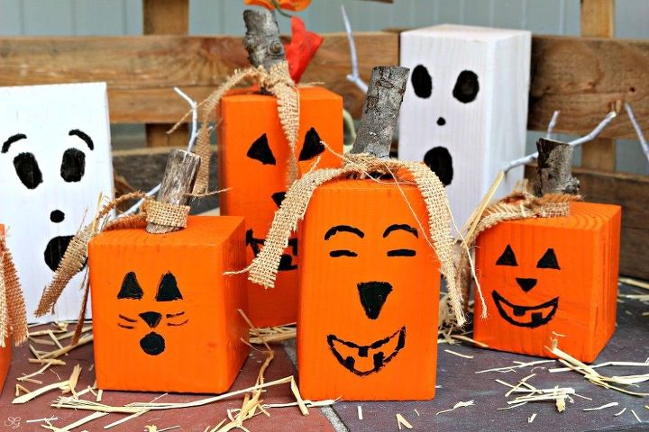 halloween jack o lanterns, crafts, halloween decorations, seasonal holiday decor