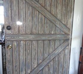 Outside Of Basement Door Made To Look Like Barn Door Hometalk