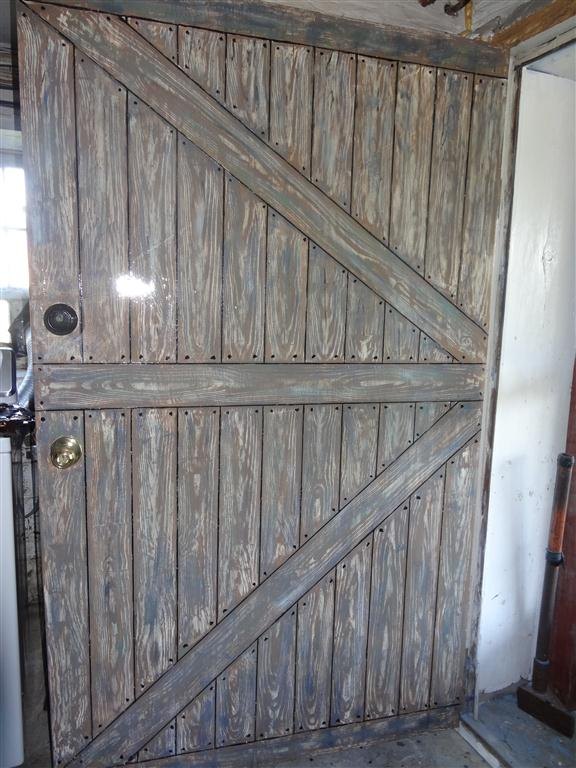 Outside Of Basement Door Made To Look Like Barn Door Hometalk