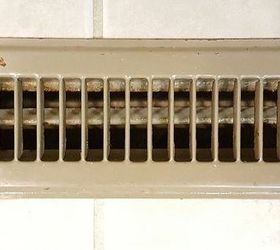 how to easily transform old floor vents to brand new, flooring, hvac, painting