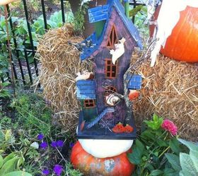 make your neighbors giggle with these 9 halloween fairy garden ideas, Change up your garden with a haunted house