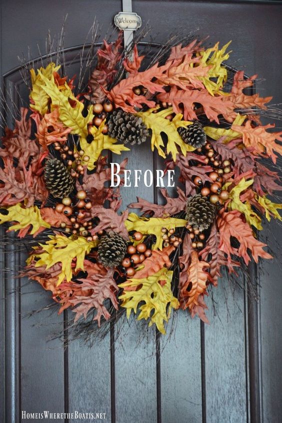 upgrade an inexpensive ready made wreath with natural elements , crafts, seasonal holiday decor, wreaths