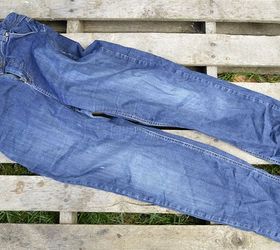 Use an old pair of jeans to stay warmer this season