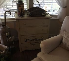 country french dresser, painted furniture, Side note now being used as side table